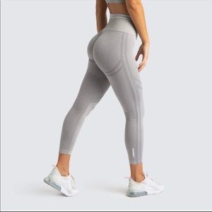 Do You Even grey scrunch leggings